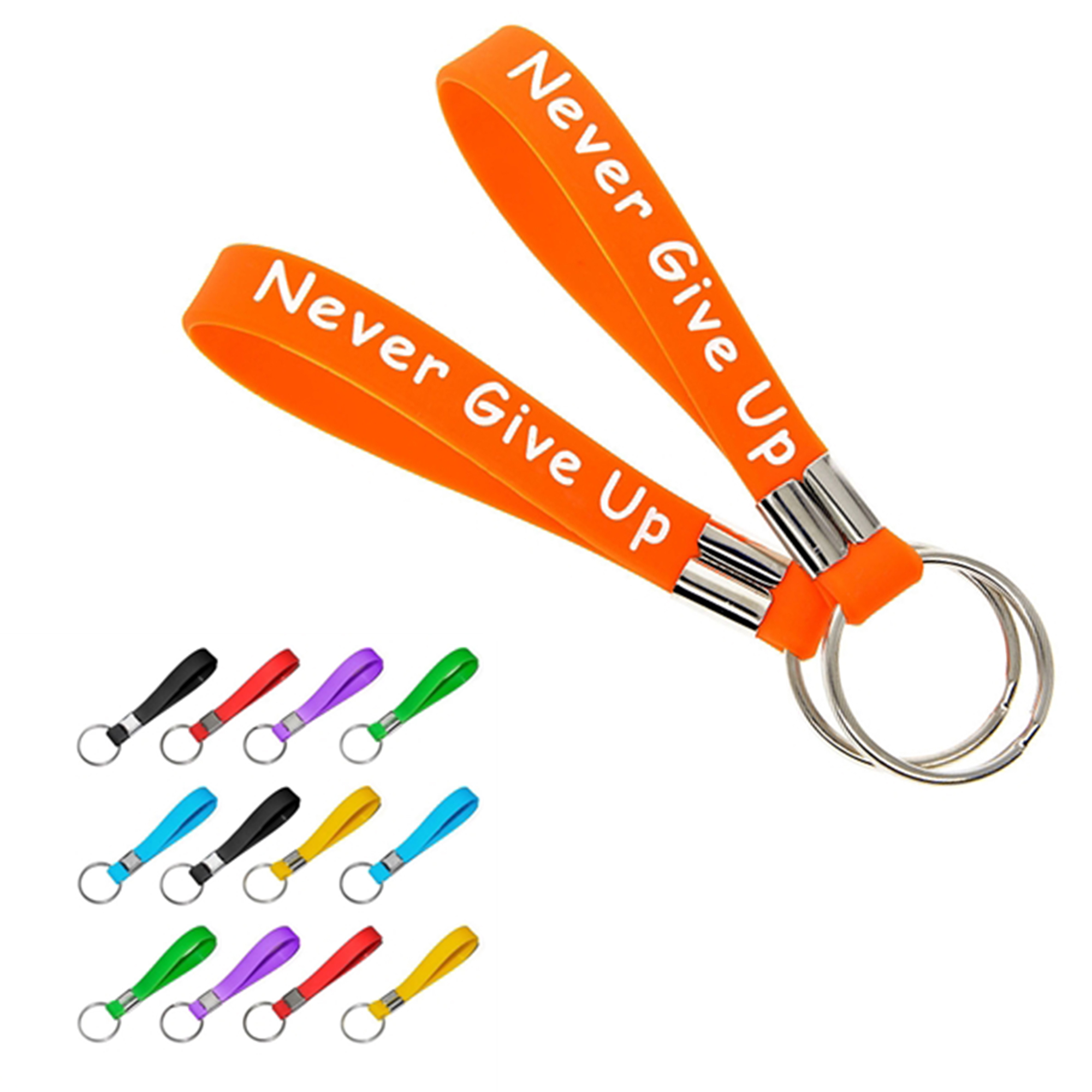Custom Silicone Wristband Keychain 2