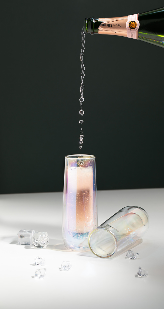 Prism Stemless Glass Flute - Thumbnail 4
