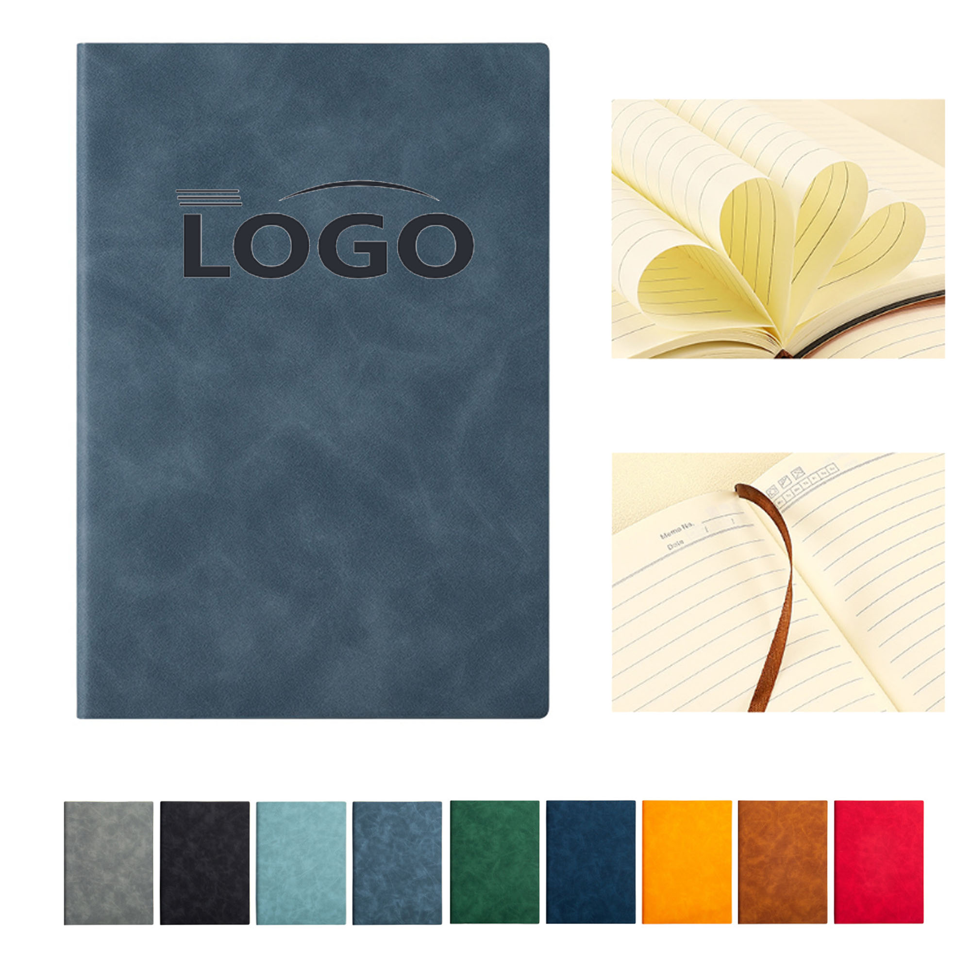 A5 Super Thick Business Office Soft Leather Notebook 4