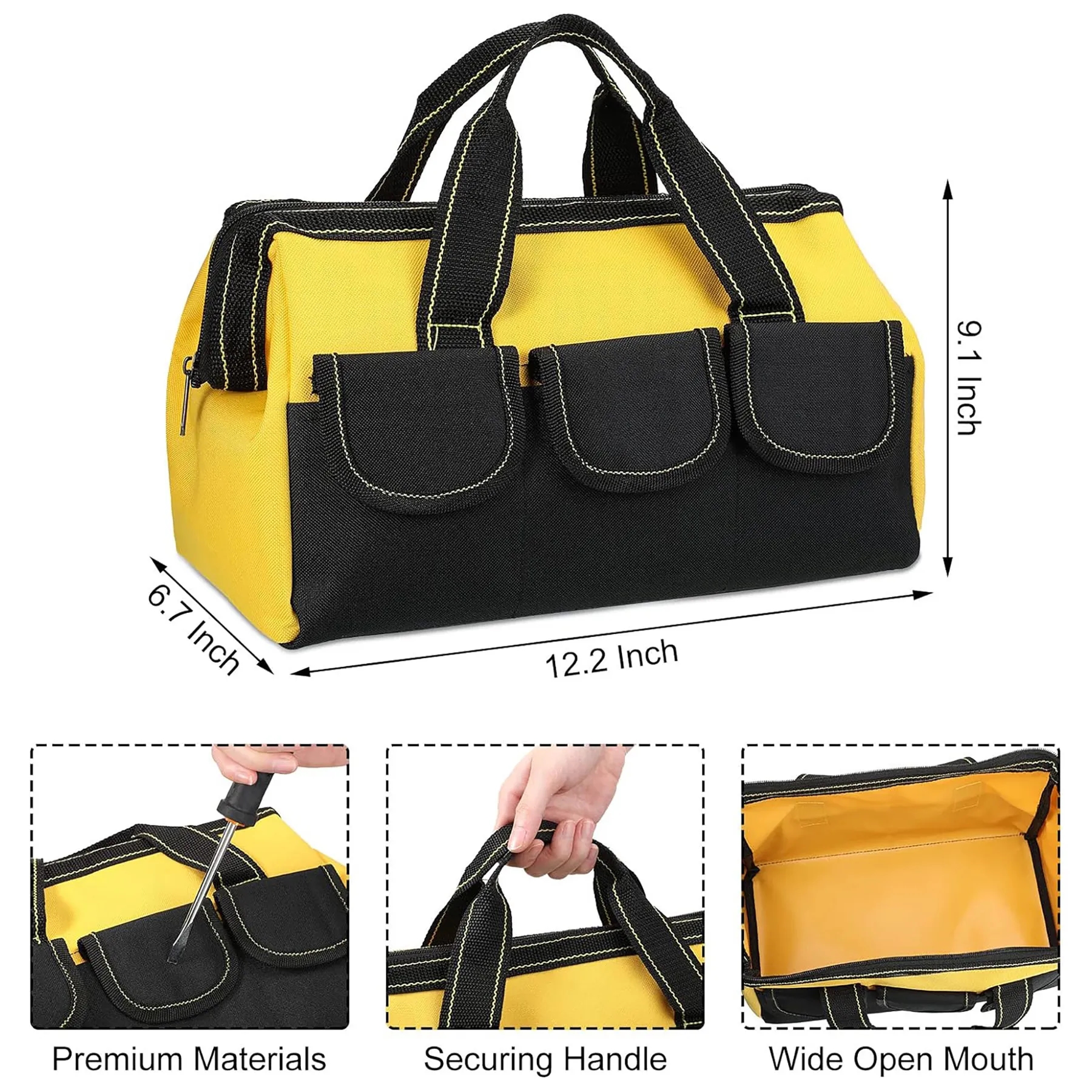 Tool Bag Tote for Men Women Heavy Duty 13