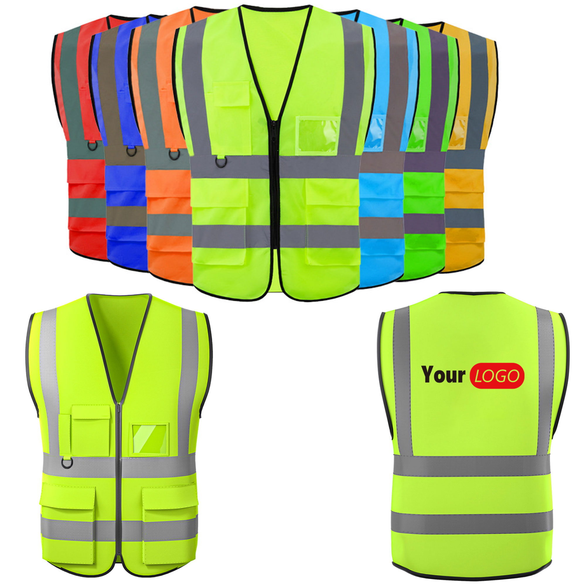 Reflective Vest With Multiple Pockets 7