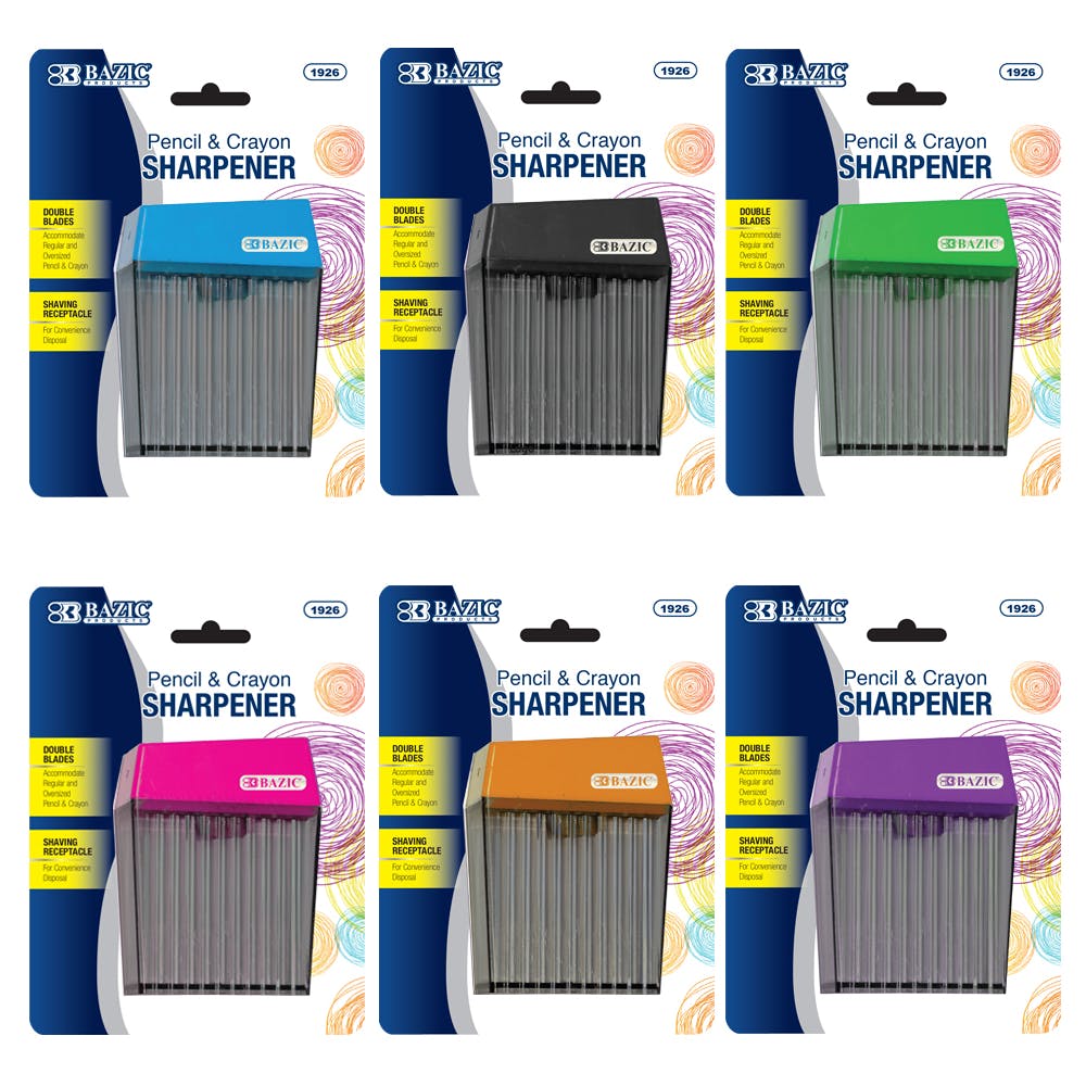 Pencil Sharpener - Dual Blades Shavings Receptacle 3