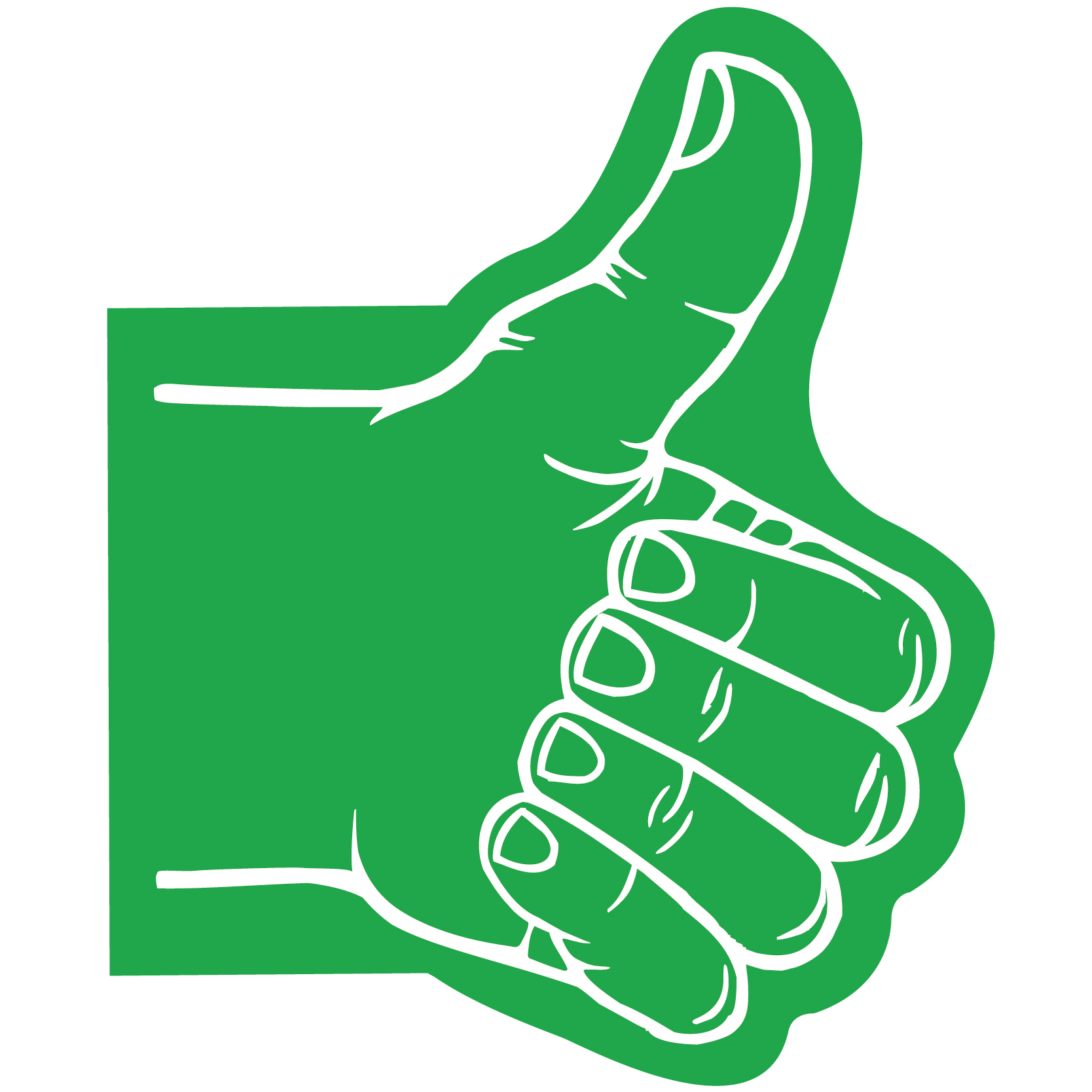 Giant Thumbs Up Hand 75