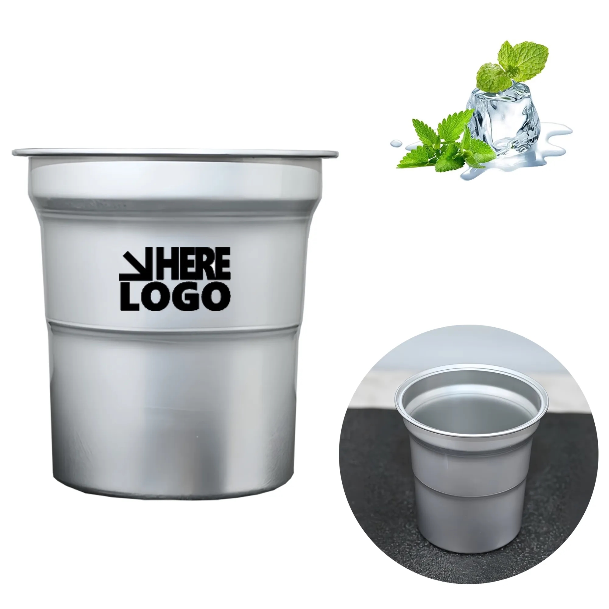 Recyclable 16oz Coated Chill Aluminum Cups