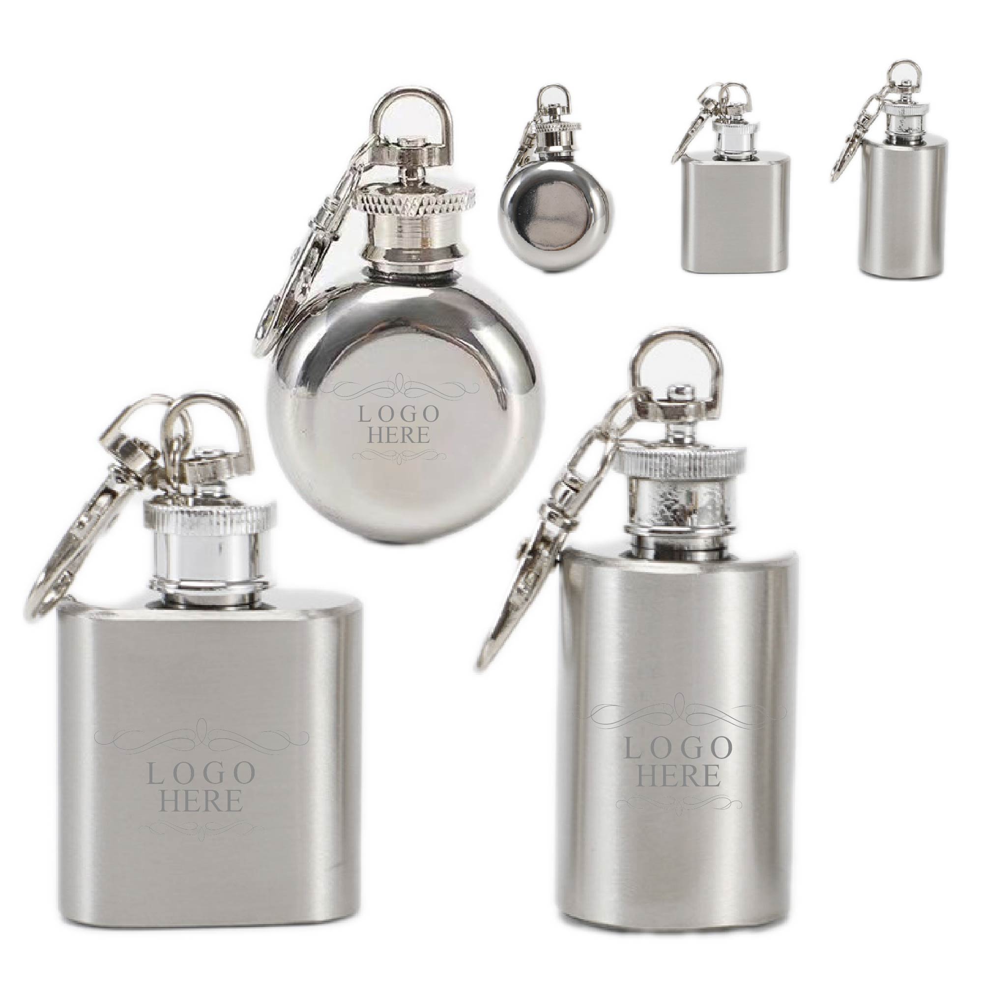 Stainless Steel Flask with Beverage Holder 4