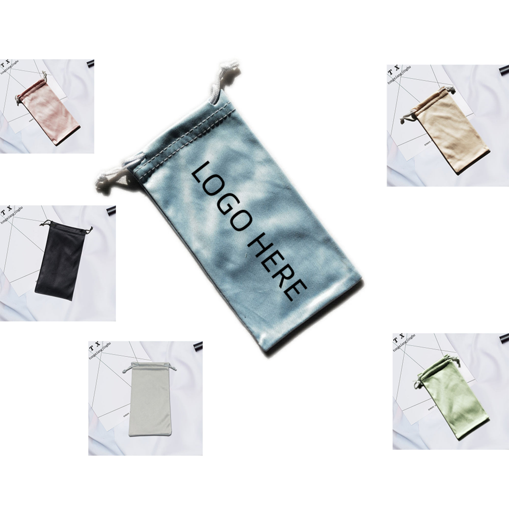 Glasses Bag With Drawstring MOQ 100PCS 5