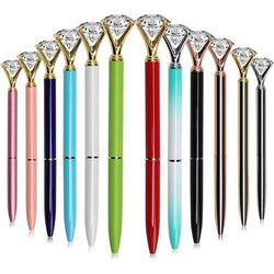 Retractable Diamond Pen Crystal Metal Ballpoint