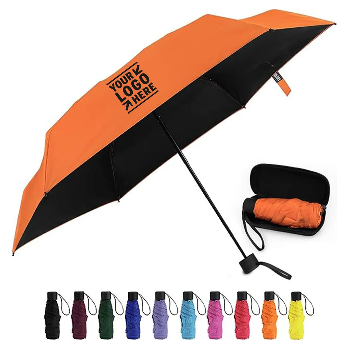 Small Mini Case Light Compact Design Perfect For Travel Travel-Ready Parasol Outdoor Sun Rain Umbre