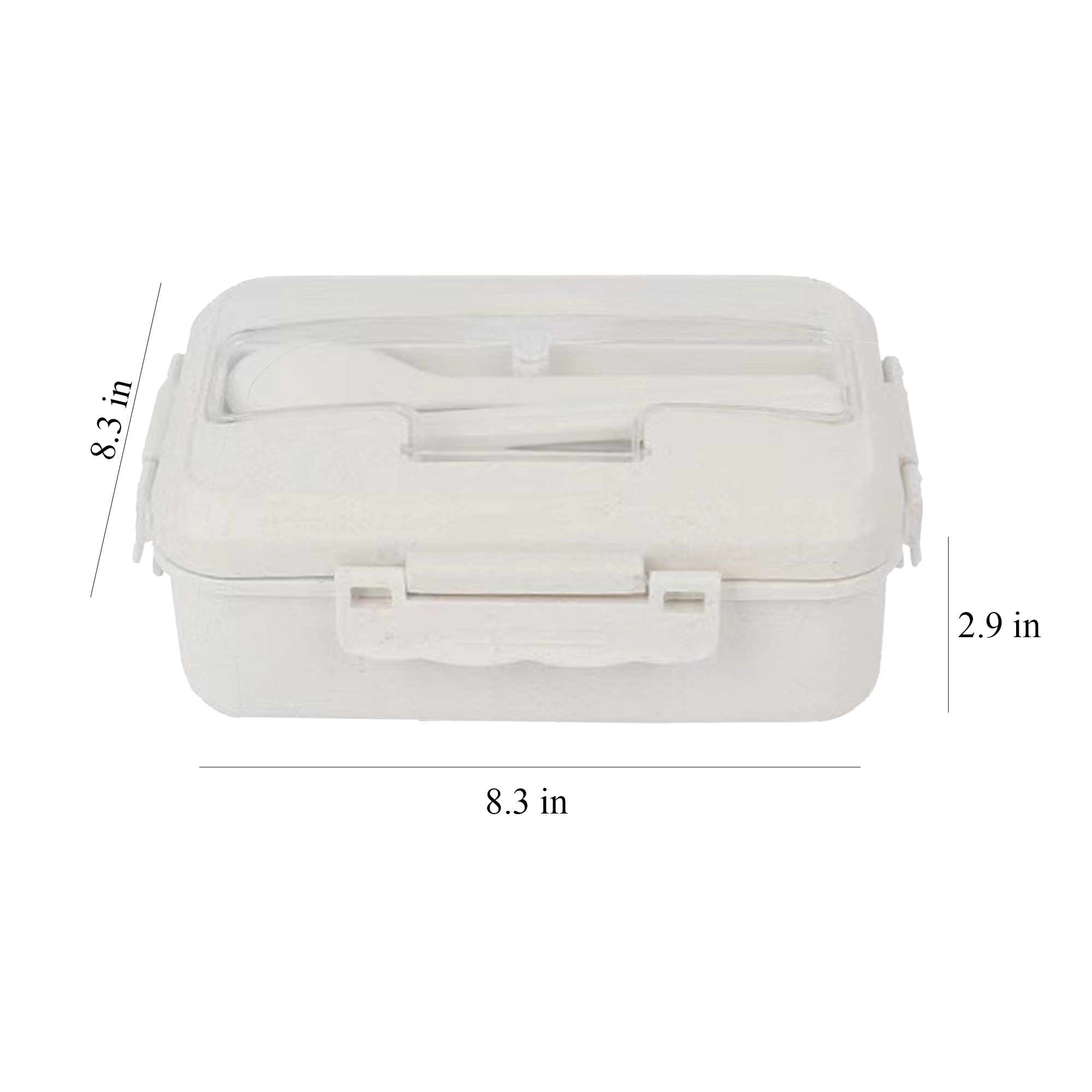Divided Plastic Lunch Box 9