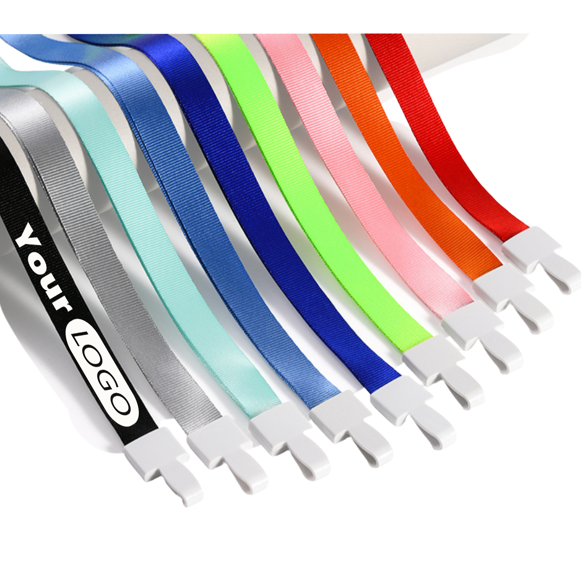 Polyester Neck Strap With ID Work Card Clip Lanyard 6
