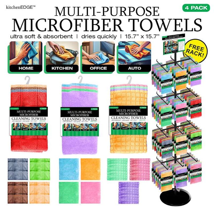 Microfiber Towels - Assorted Colors 3