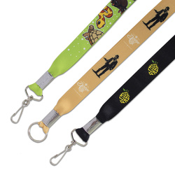 1" Eco-Friendly Flat Polyester Lanyard