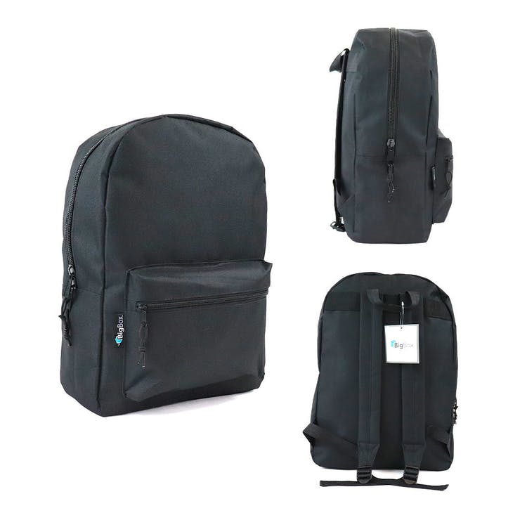 BigBox Basic School Backpacks Black 15" 3