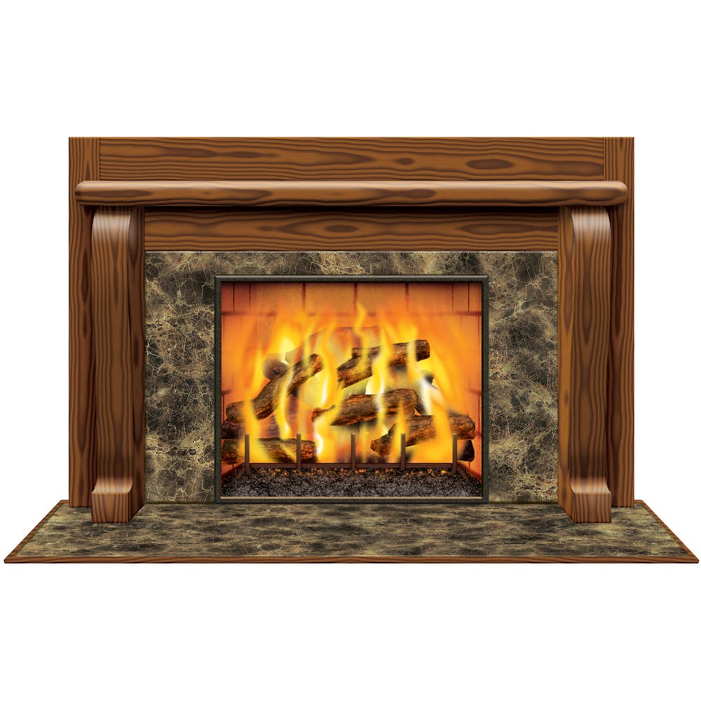 Fireplace Decorations - 3'2" x 5'2" 3