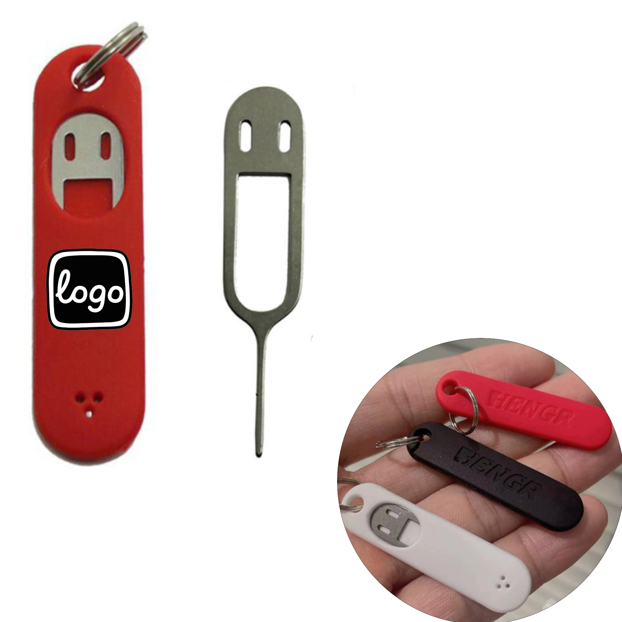 Silicone Case With SIM Ejector Pin Keychain 6