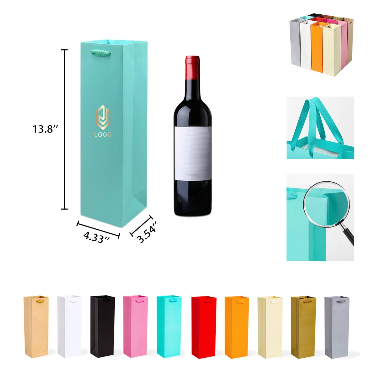 Colorful Wine Gift Bags MOQ 100 2