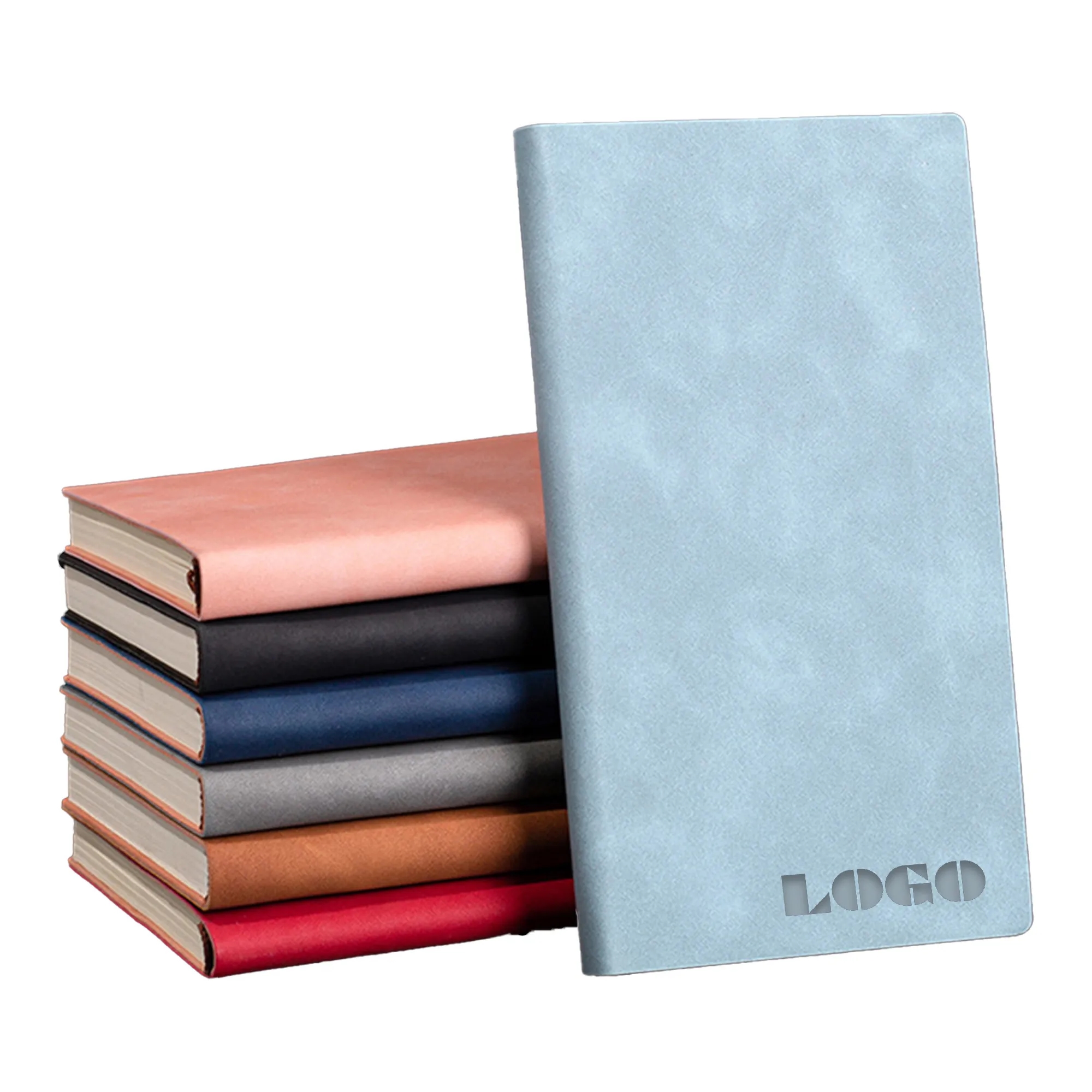 A6 Ruled Notebook Soft Faux Leather Cover 4