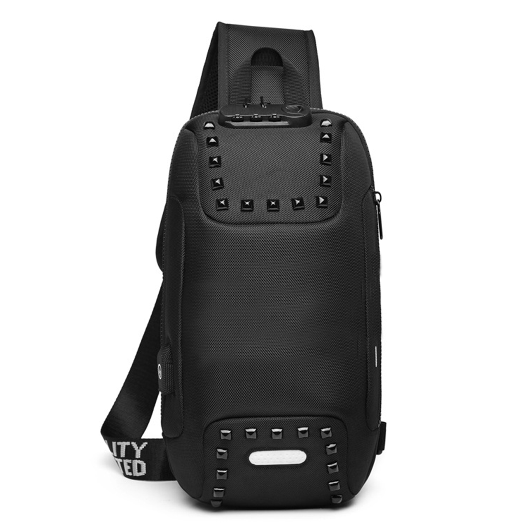 Oxford Men Sling Backpack Anti Theft Crossbody Shoulder Bag 16