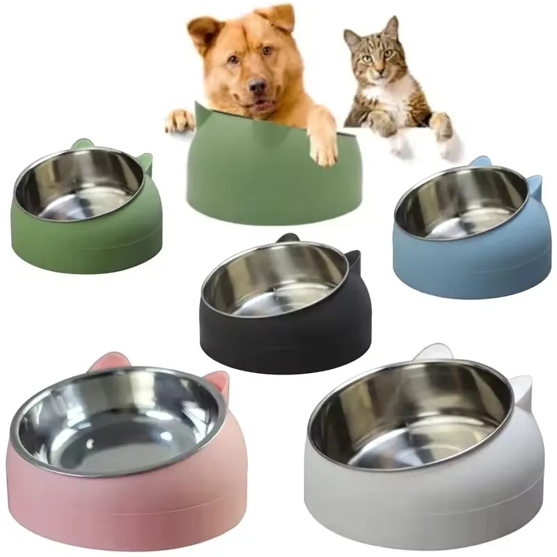 Stainless Steel Cat Ear Pet Bowl 5