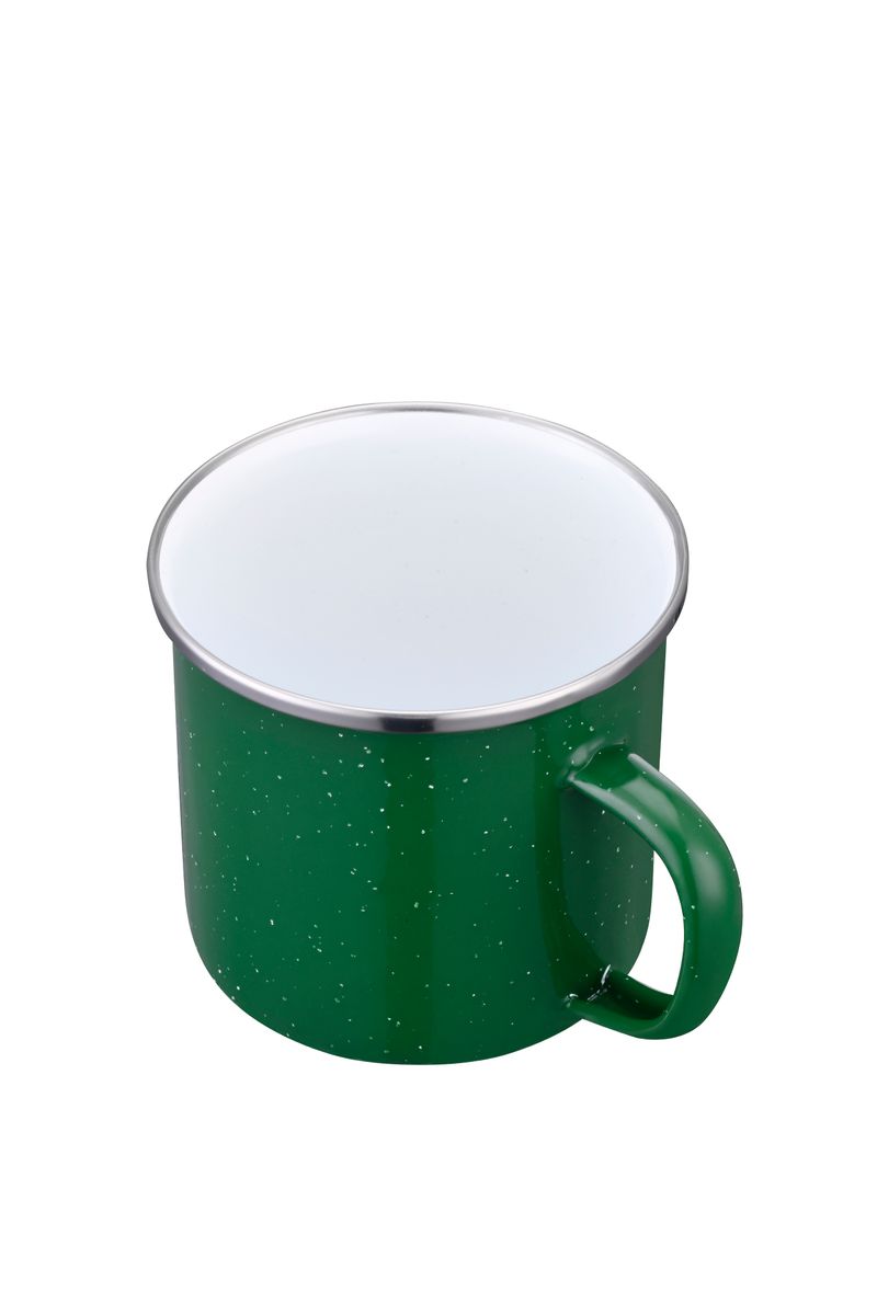 Endura 19 oz Green Enamel Mug with SS Rim 3