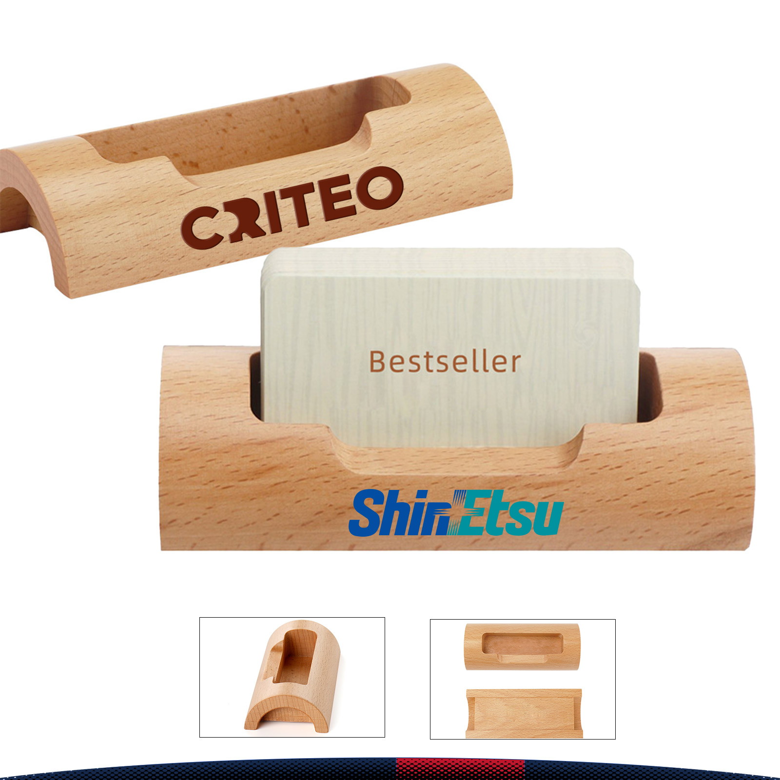 Semicircular Business Card Holder