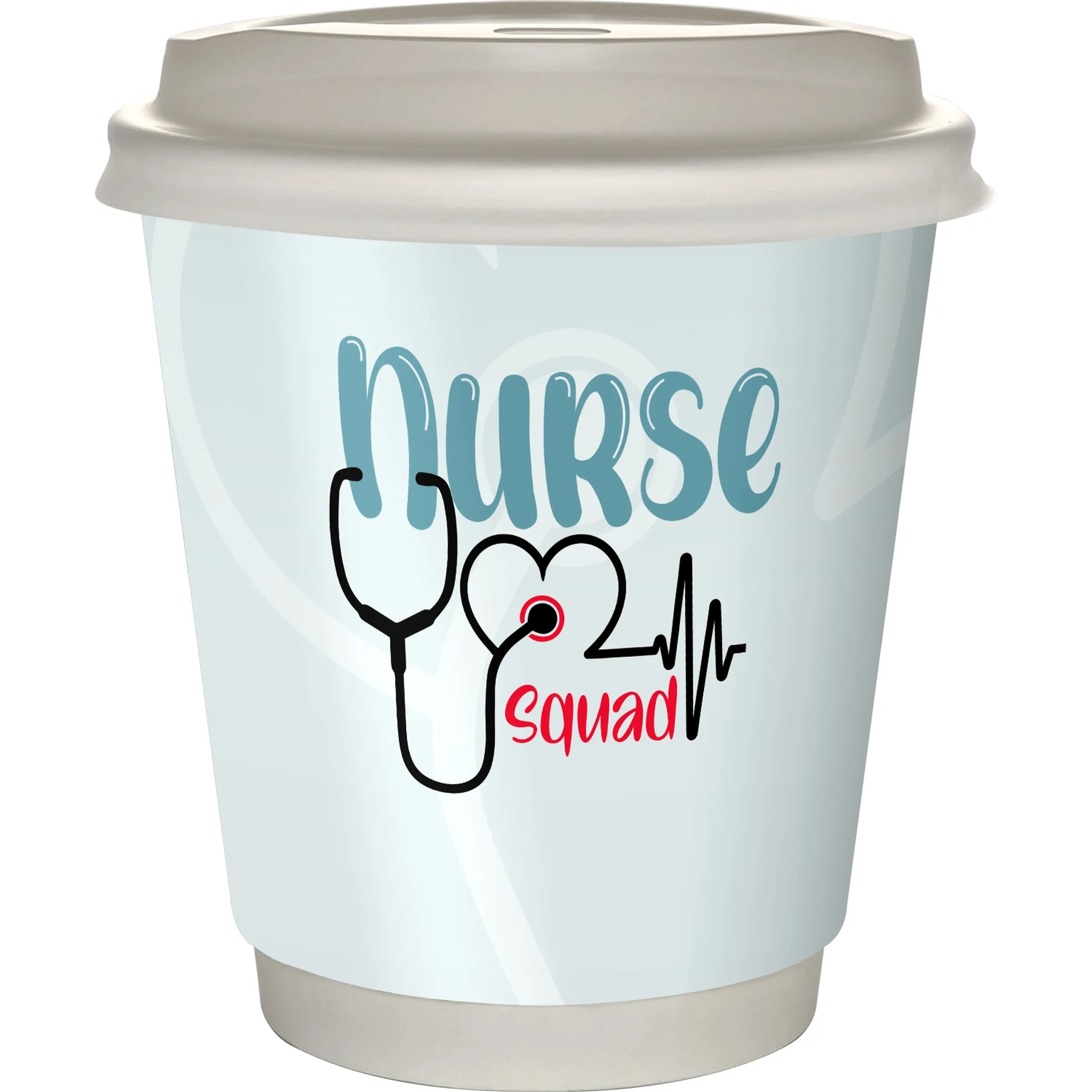 10 oz. Full Color Healthcare Insulated Paper Cup With Lid 2