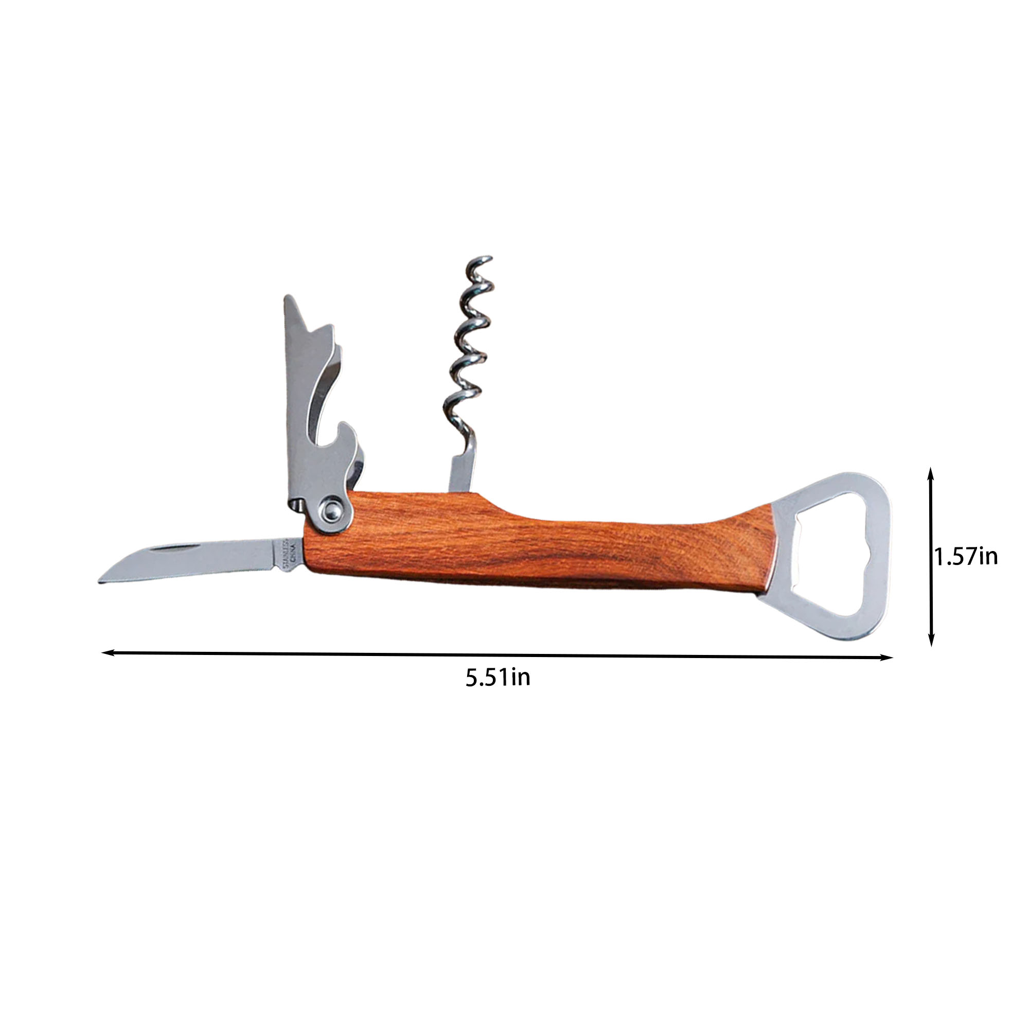 Wood Handle Beer Bottle Opener 5
