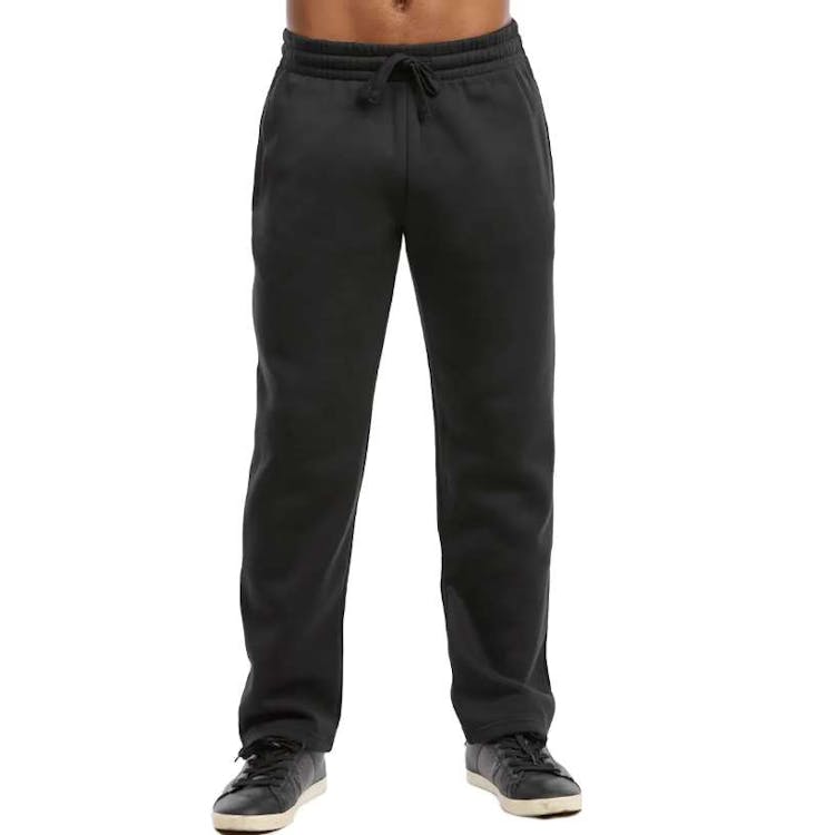 Men's Fleece Sweatpants - Black Medium 3