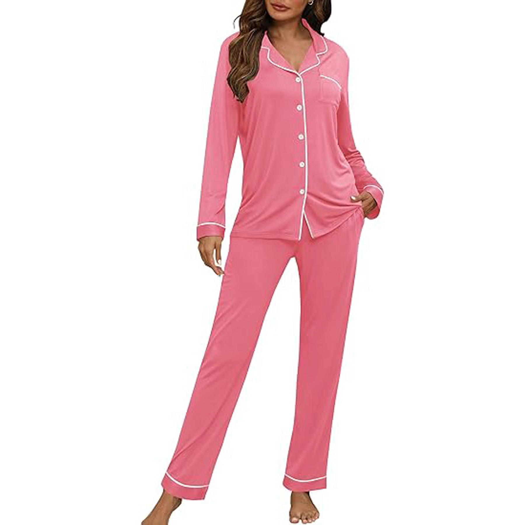 Women's Long Sleeve Pajama Set 8