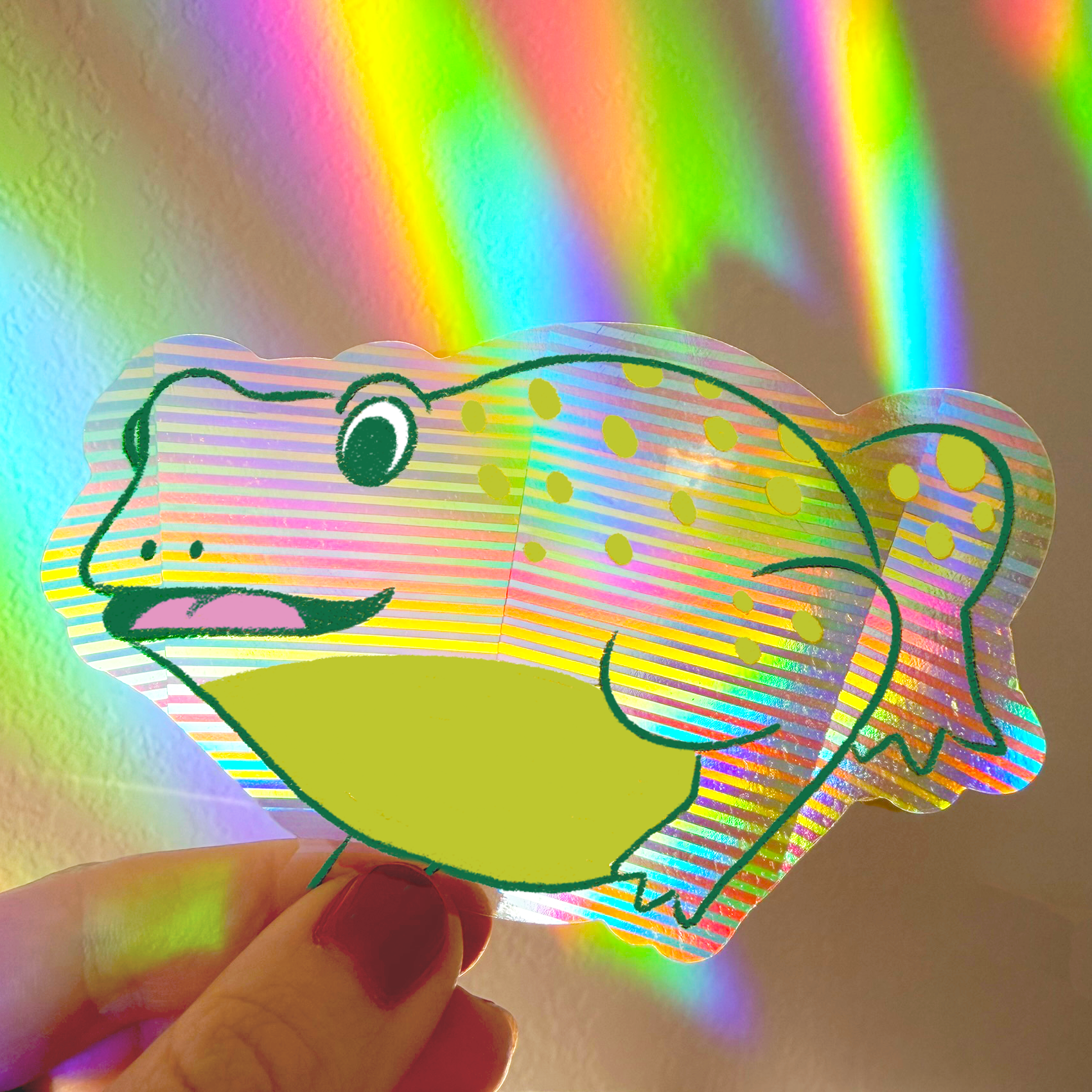 Suncatcher Rainbow Holographic Window Decals - Suncatcher Stickers - Custom Imprint