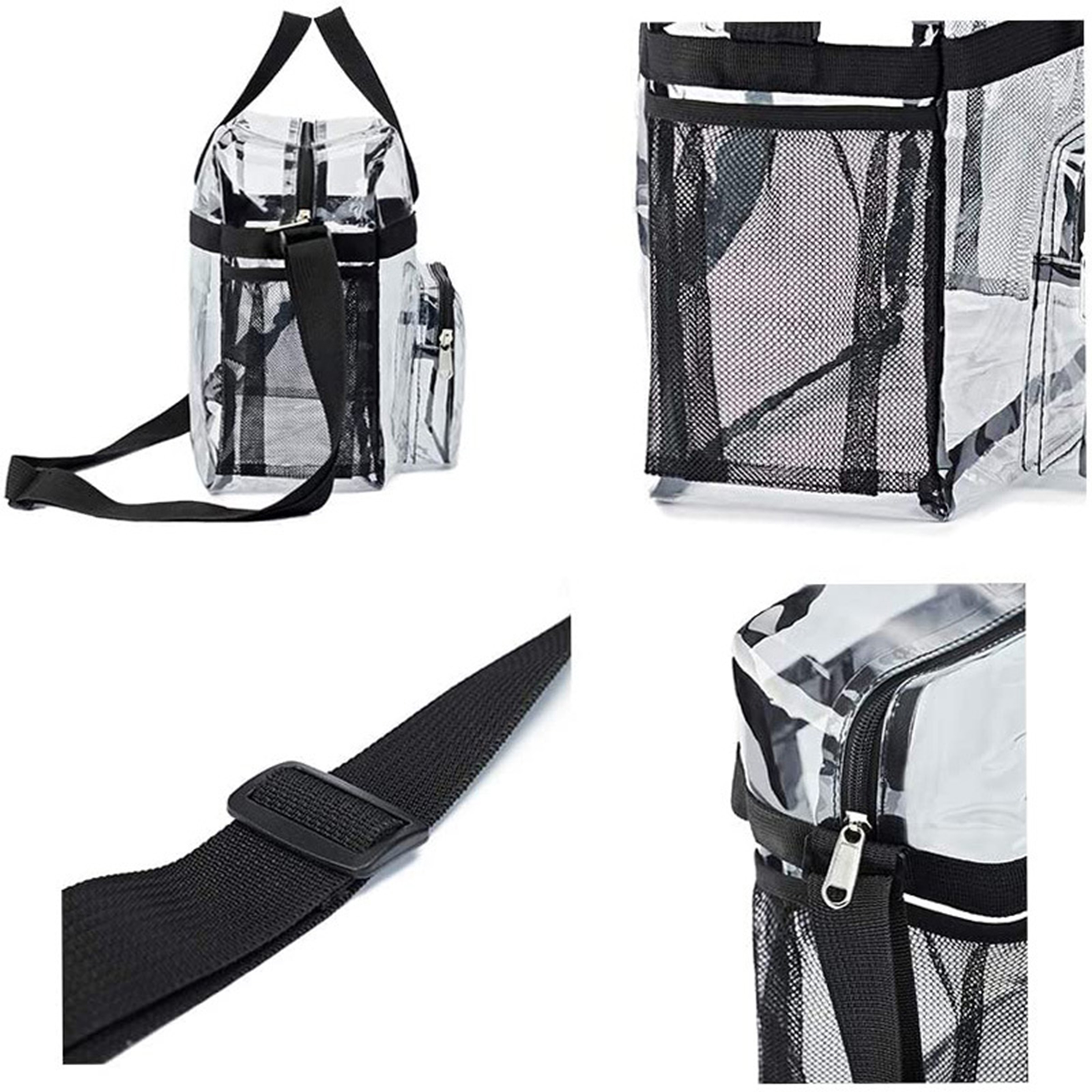 Pvc Clear Shoulder Bag With Reinforced Straps For Easy Access 7