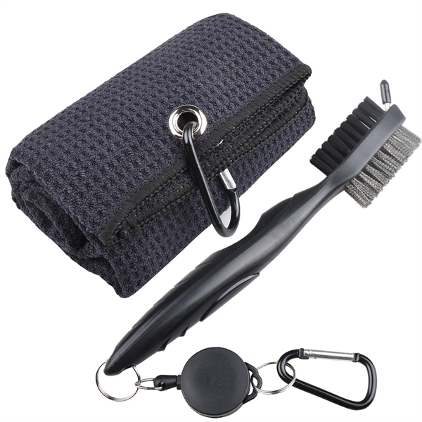 Golf Towels Brush Tool Kit Cotton for conference campaigns