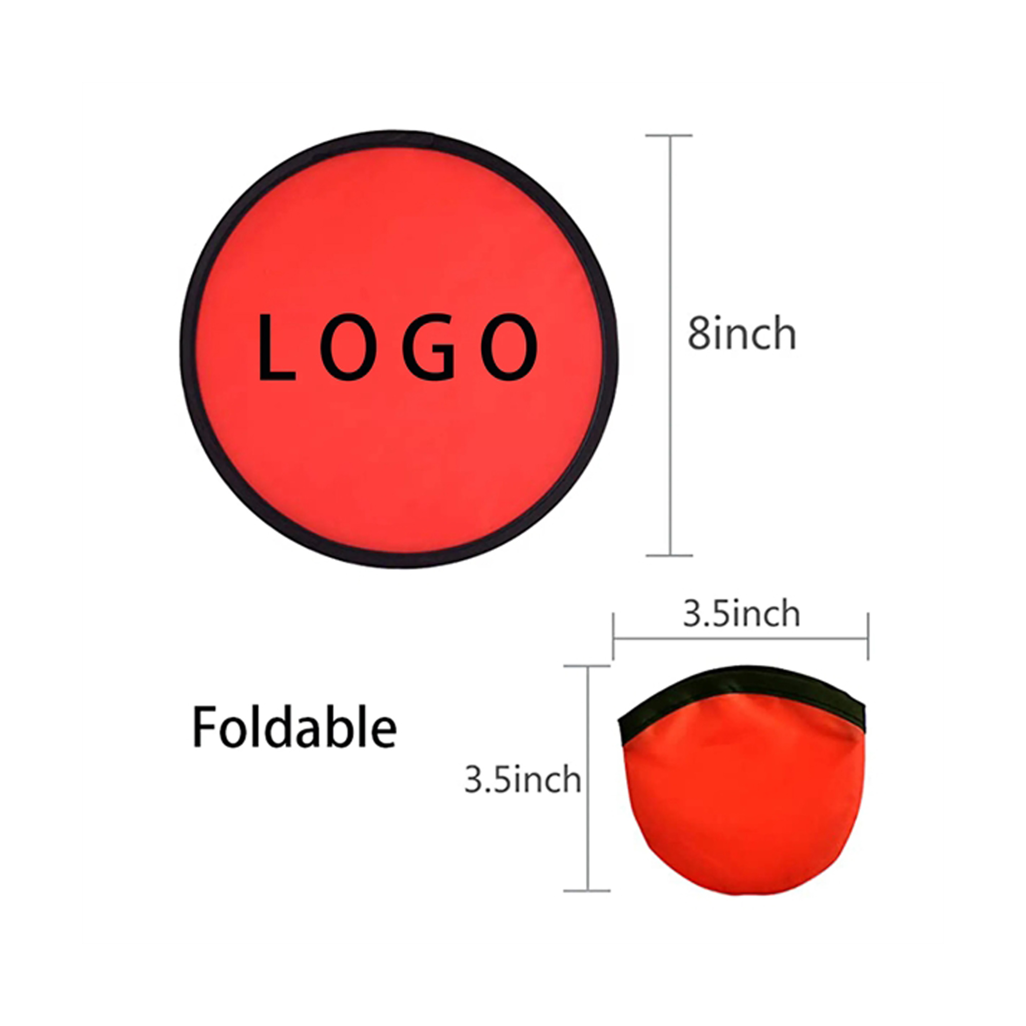 Foldable Flying Discs Fans With Handle MOQ 50 PCS 4