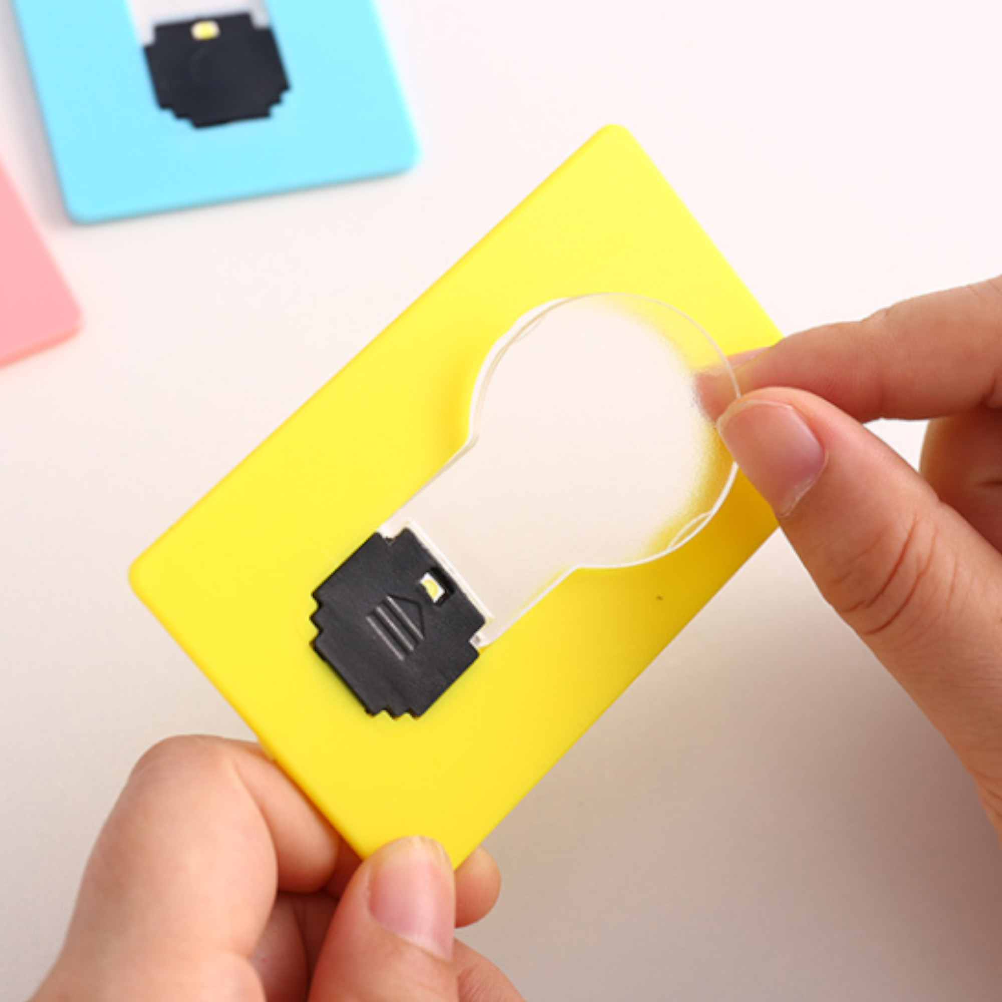 LED Foldable Card Mini Night Light Portable Glowing Decor 9