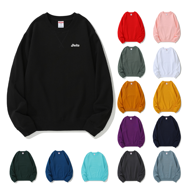 Unisex Heavyweight Cotton Long Sleeved Crew Neck Sweatshirt, custom hoodie or sweatshirt with logo imprint 11