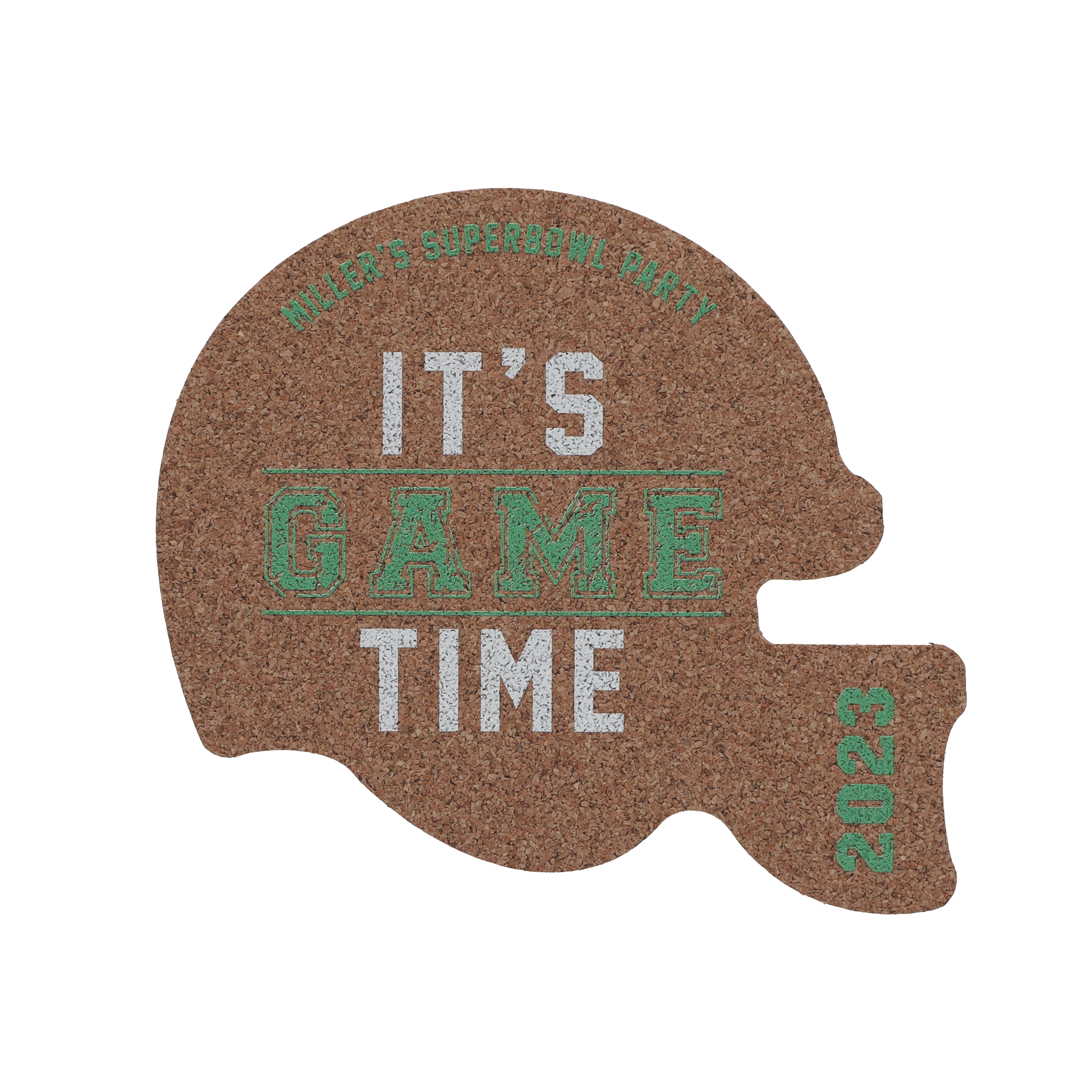 Coaster Cork .125" thick 16 sq in (Stock Shape #) Digital Print 305