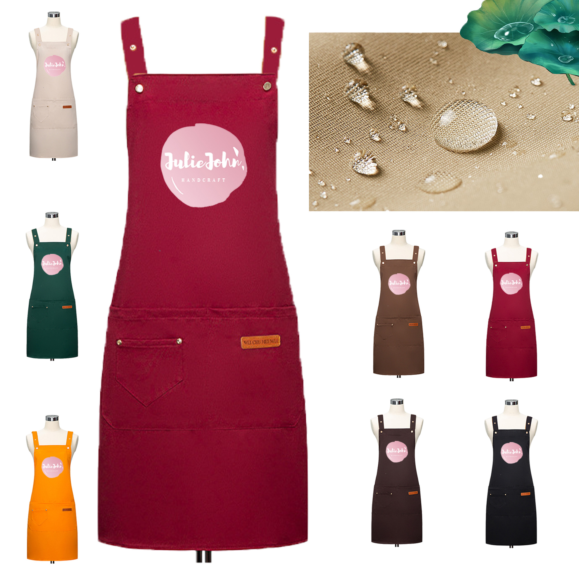 Kitchen Apron with Water and Oil Resistance