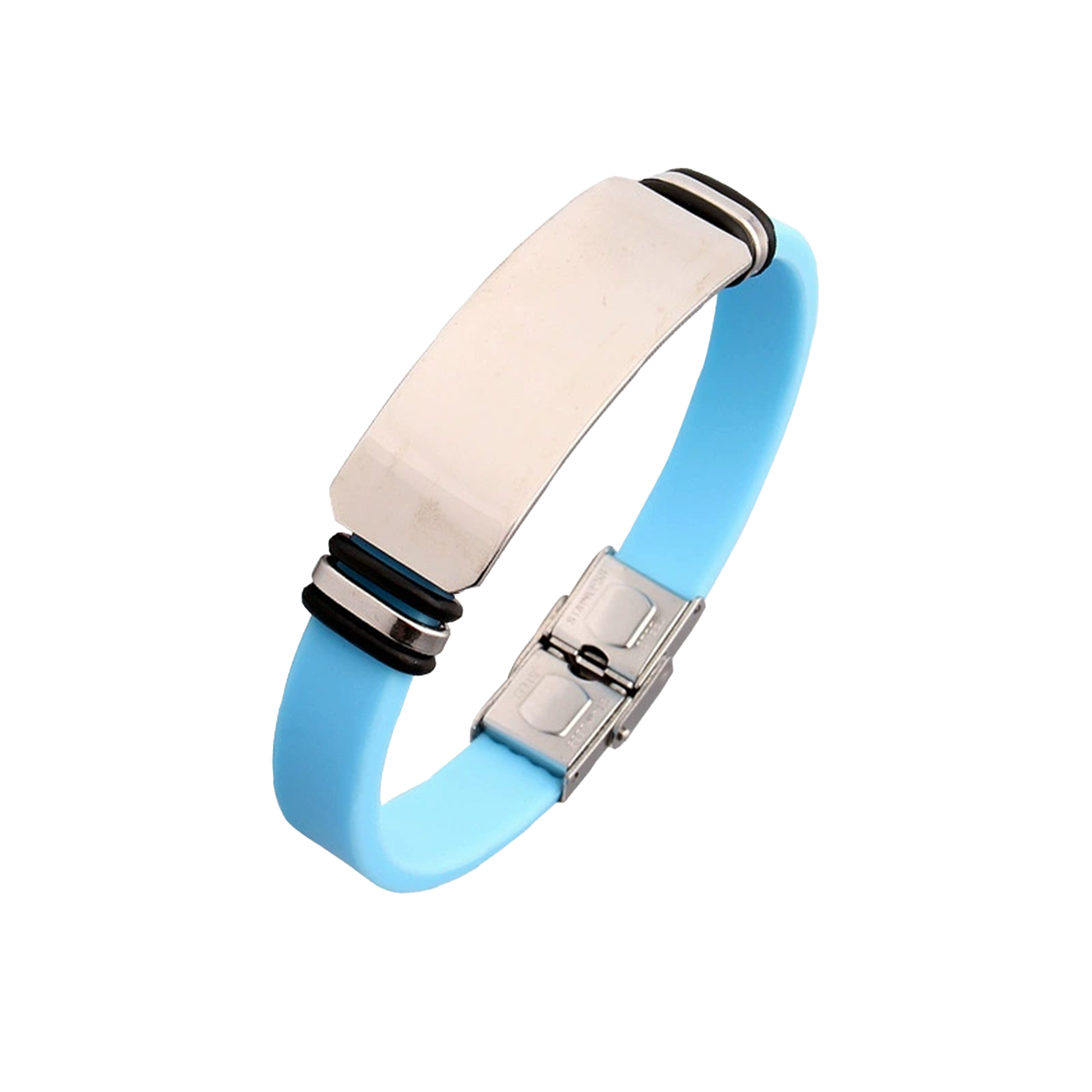 Couple's Silicone Titanium Steel Bracelet 20