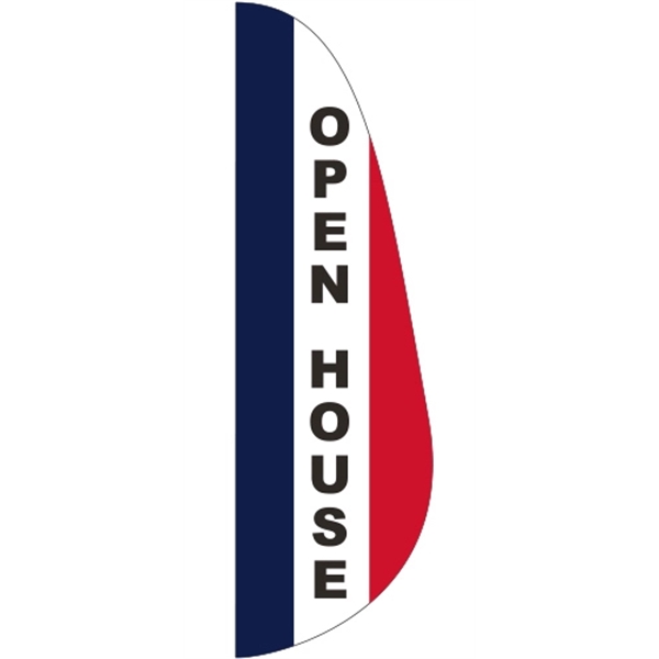 3' x 10' Message Feather Flag - Open House