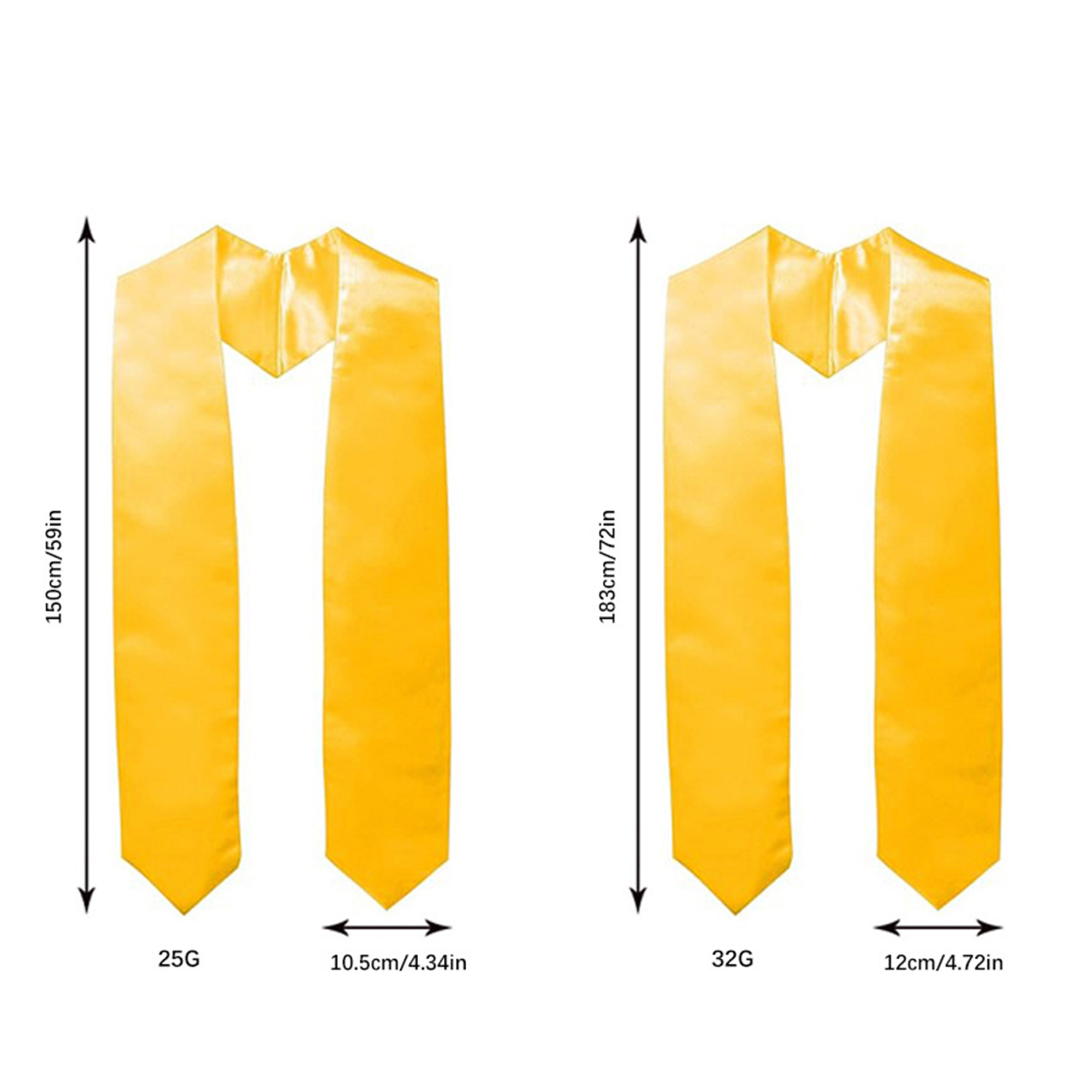 University Unisex Plain Honor Ribbon Graduation Stole 11