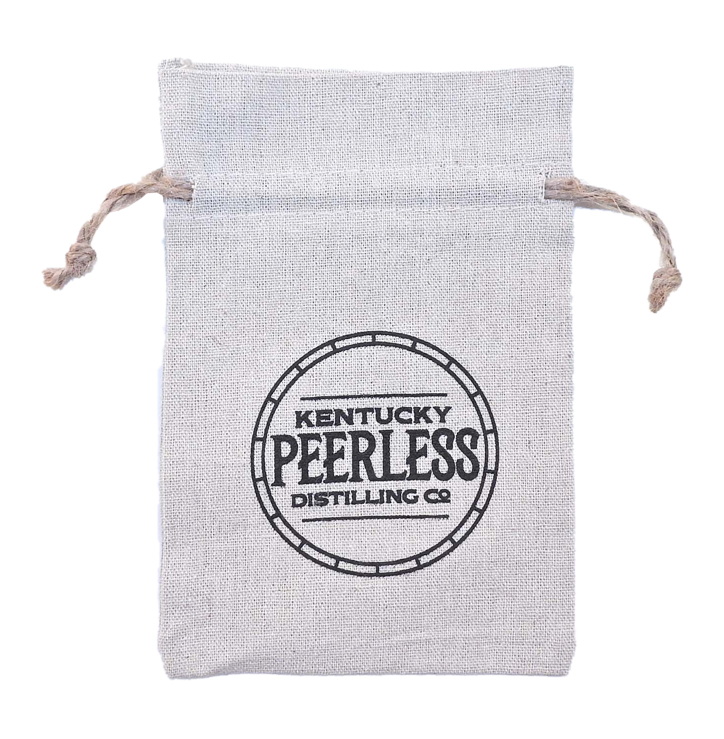 REBEL Rough 100% Natural Cotton Drawstring Bag w hemp drawstring 5x7" (LINEN TEXTURE)