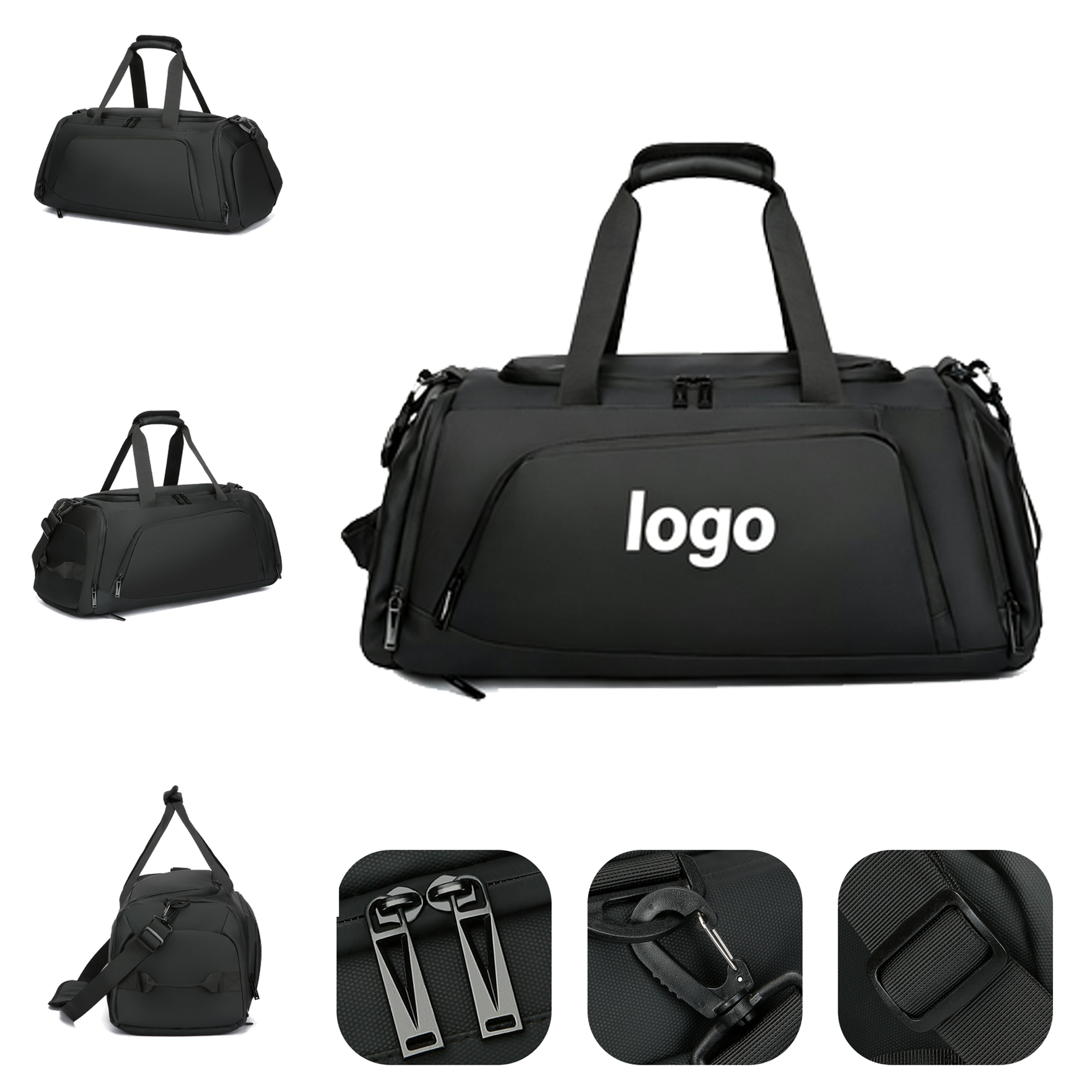 Sport Gym Duffel Bag with Shoes Compartment 2