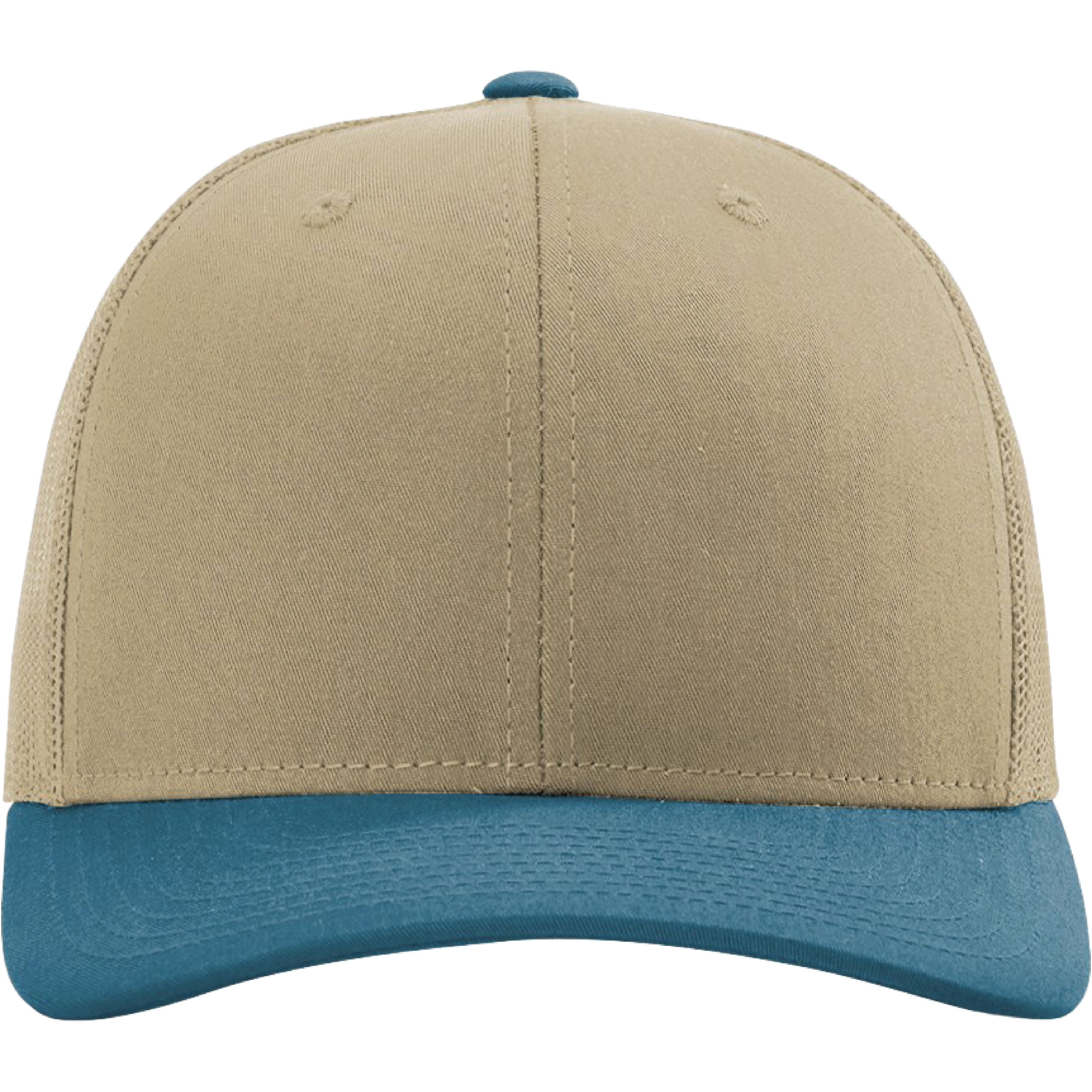 Richardson 112 6-Panel Snapback Trucker Hat w/Leatherette Adhesive Patches or Embroidery 296