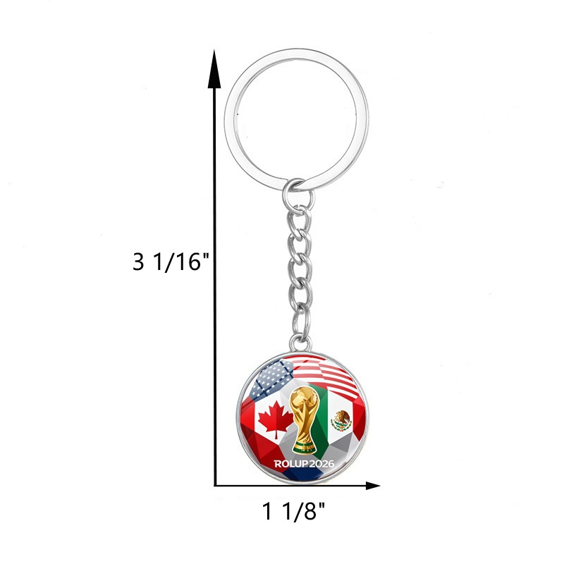 2026 FIFA World Cup Single-Sided Custom Printing Keychain 11