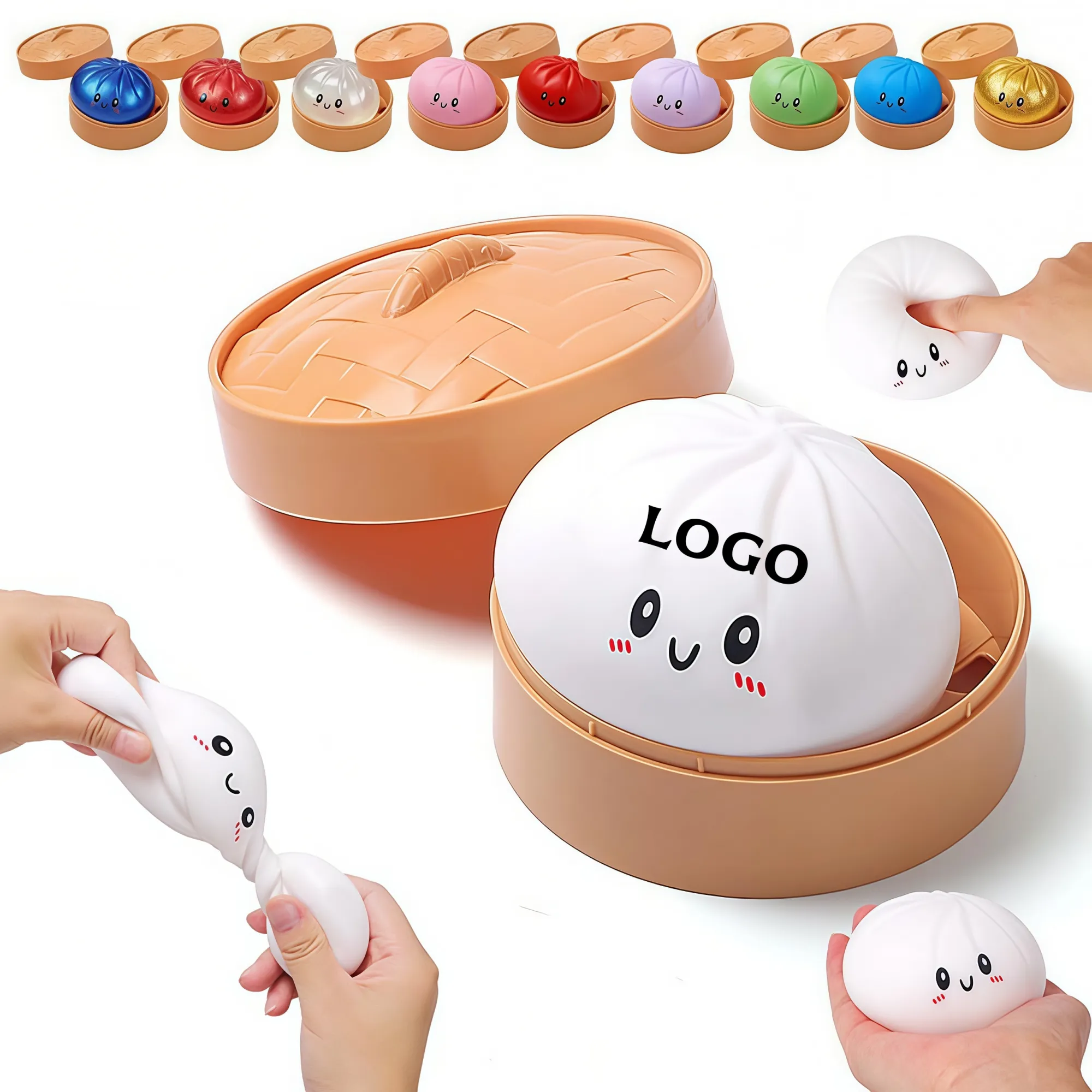 MOQ12 Squishy Dumpling Stress Ball - Sensory Fidget Toy 10