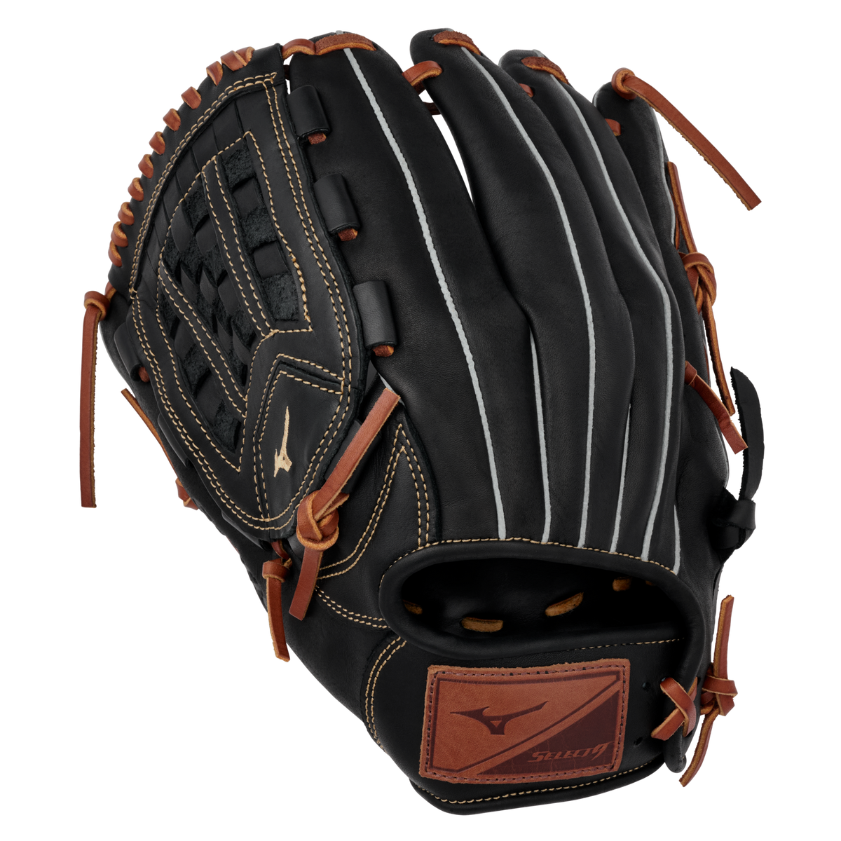 Select 9 Pitcher Baseball Glove 12", Arched Tartan Web, BioSoft Leather, Center Pocket Design 10