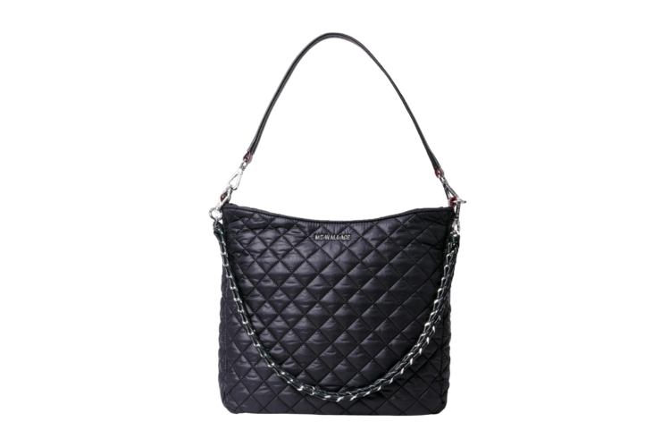 MZ Wallace Crosby Hobo Shoulder Bag - Black Rec 4
