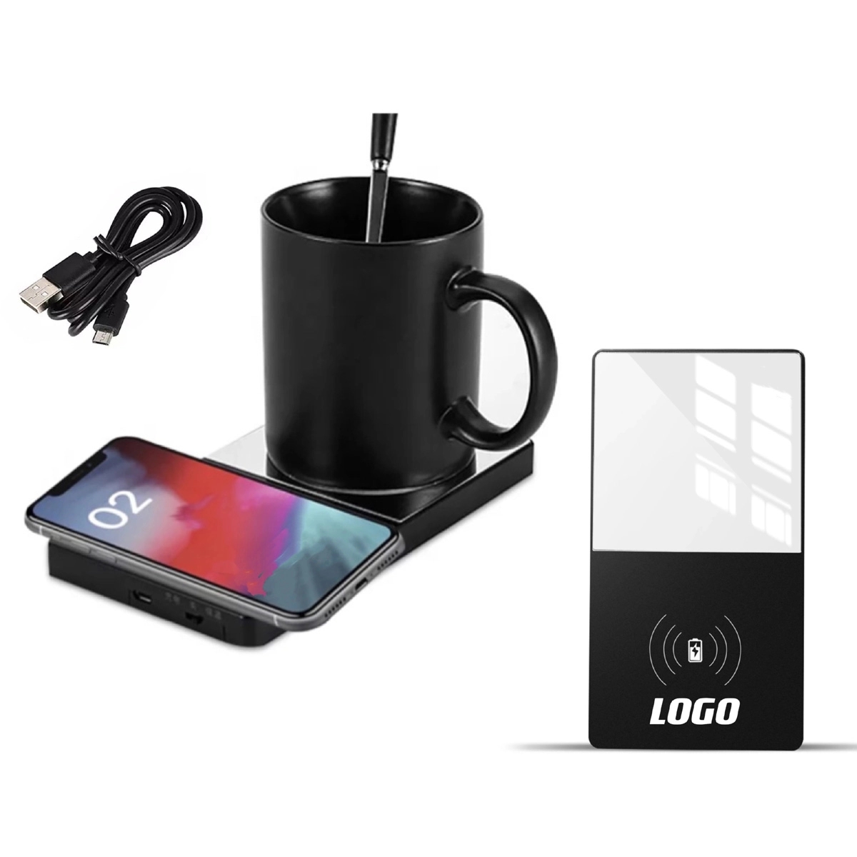 3-In-1 Mug Warmer & 5W Qi Wireless Charger