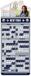 Magna-Card House Shape Magnet - Baseball Schedules (3.5 x 9)