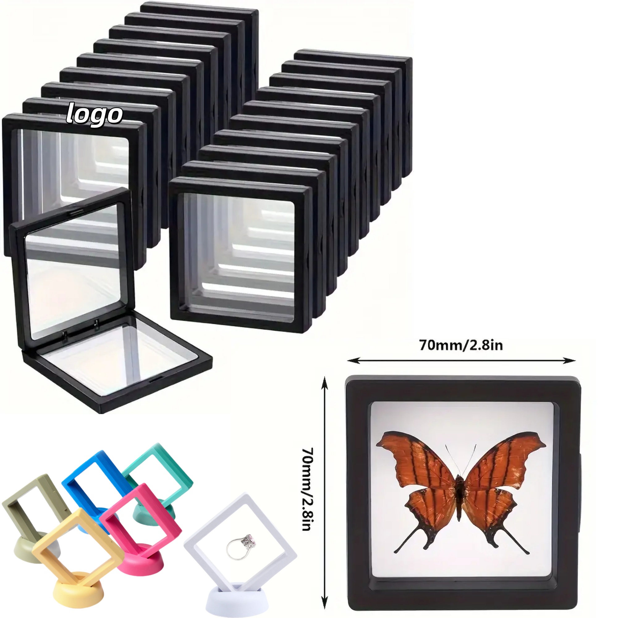 Plastic Jewelry Transparent Suspended Storage Gift Box